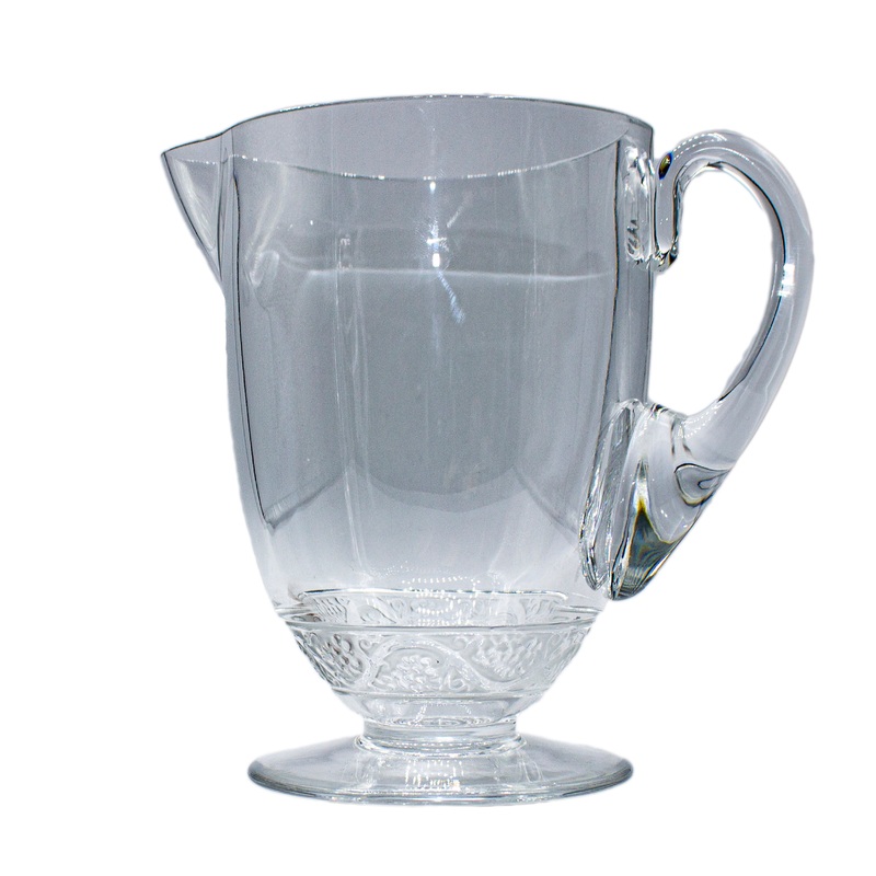 Lalique Water Pitcher: Saint Hubert 7.5"