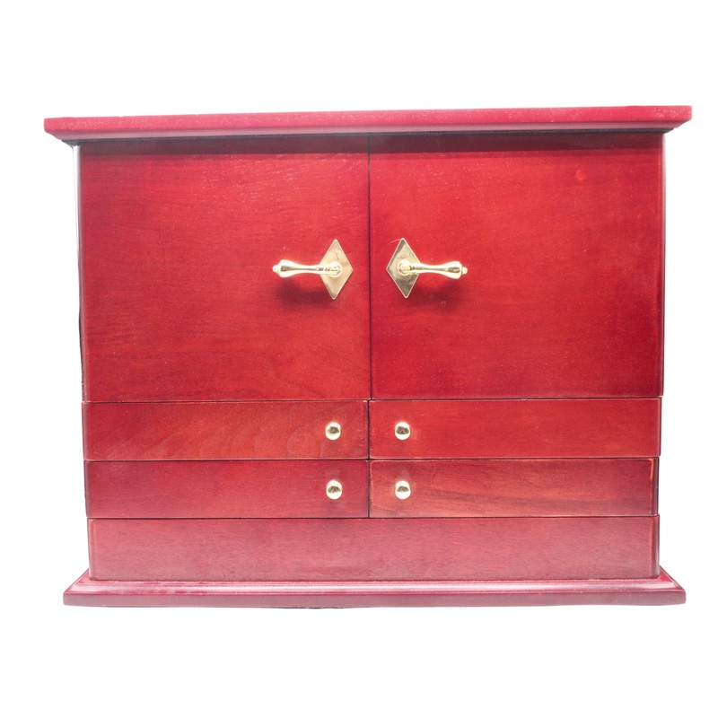 Lori Greiner 4 Tier Cherry Jewelry Box | Please Read