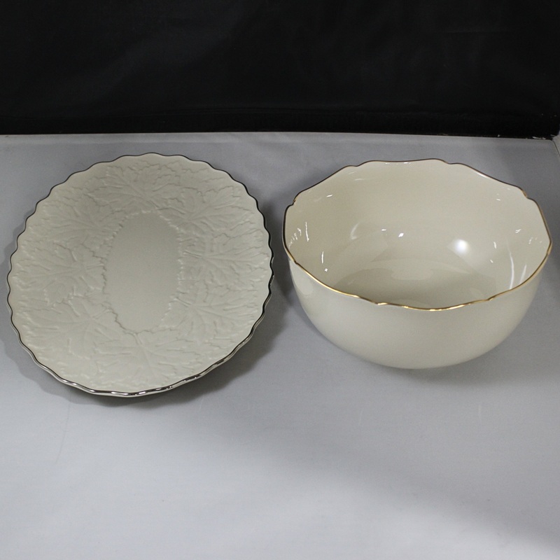 Lot of 2: Lenox Platter, Lenox Bowl | Mint-condition