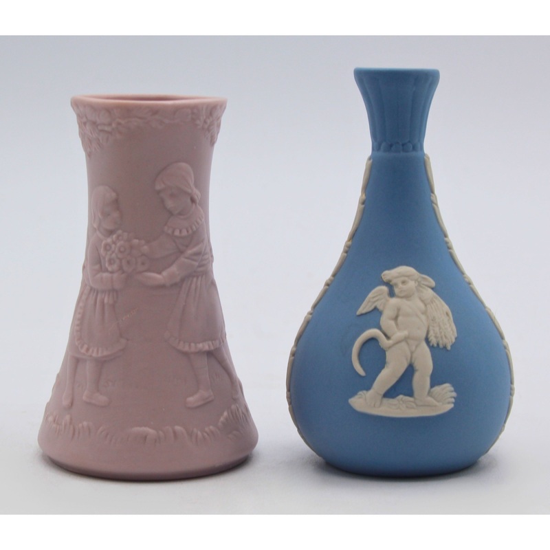 Lot of 2: Miniature Lladr & Wedgwood Vases | Please Read