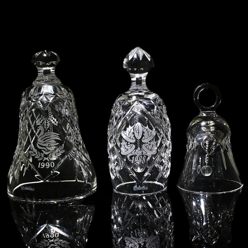 Lot of 3: Waterford Crystal Bells