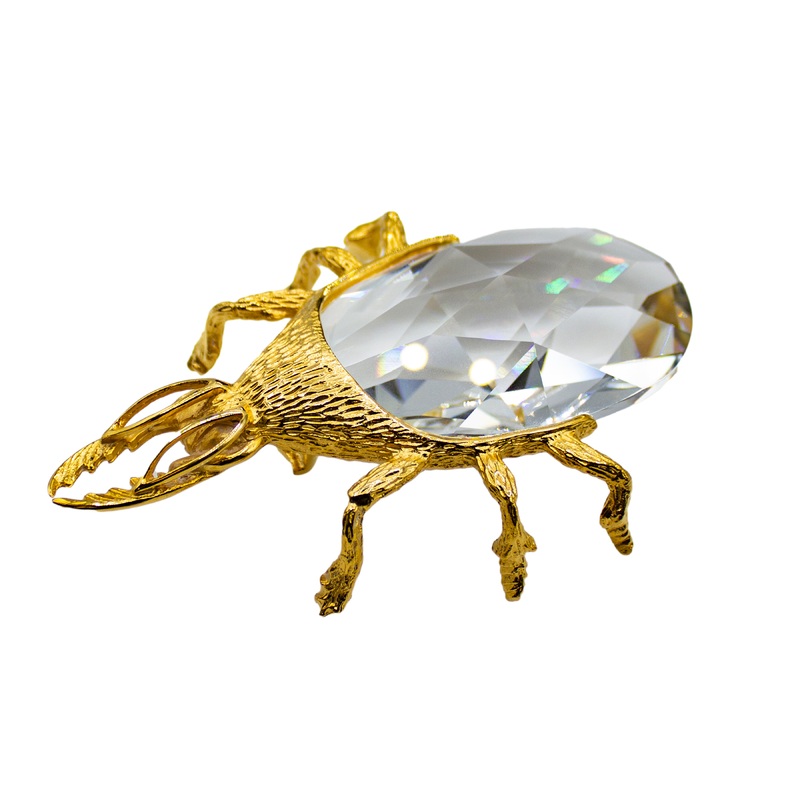 Swarovski Figurine: 011840 Beetle Bottle Opener - Gold