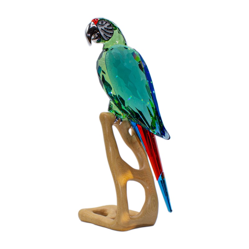 Swarovski Figurine: 685824 Macaw Chrome Green