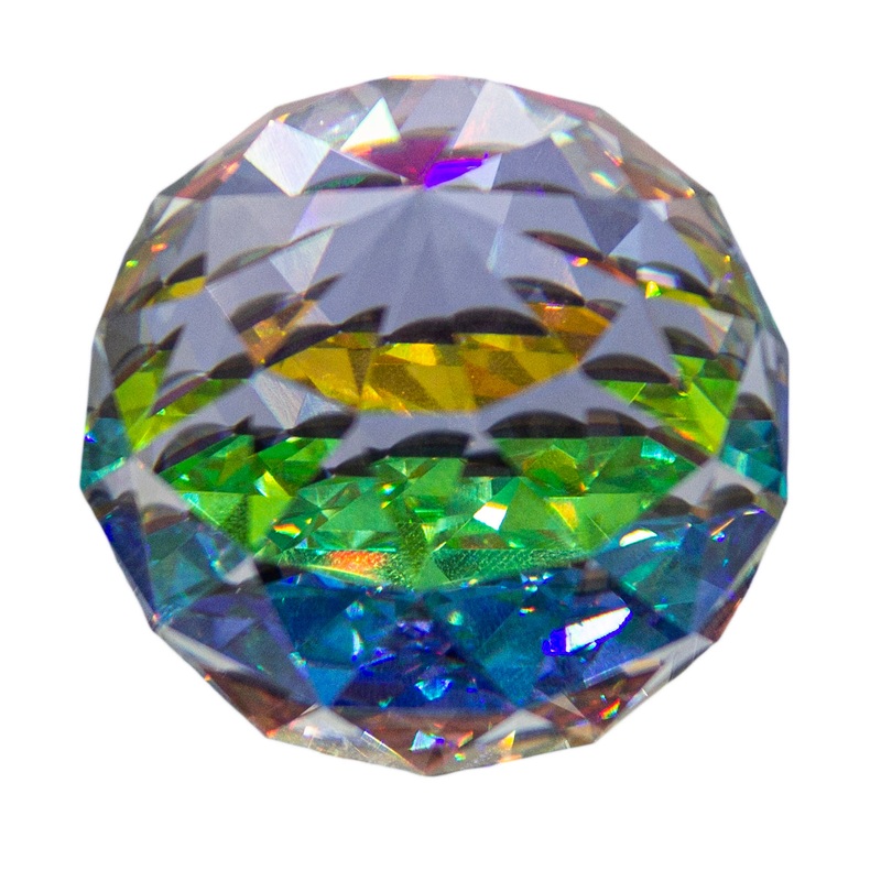 Swarovski Paperweight: 7404NR040087 Round VM Vitrail