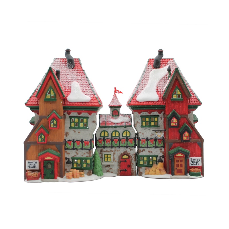 Department 56: 56359 Dolls & Santa's Bear Works Set of 3 - Set of 3