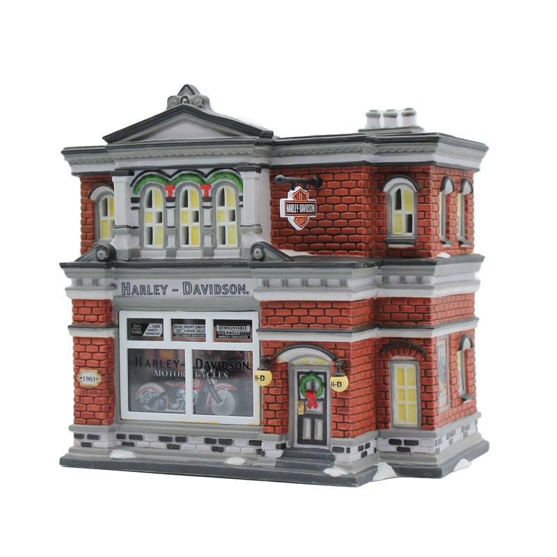Department 56: 59202 Harley Davidson City Dealership