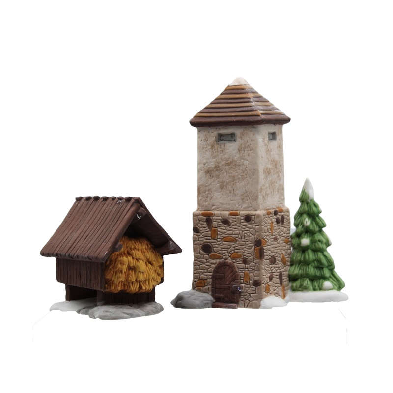 Department 56: 59501 Silo & Hay Shed Set of 2 - Set of 2