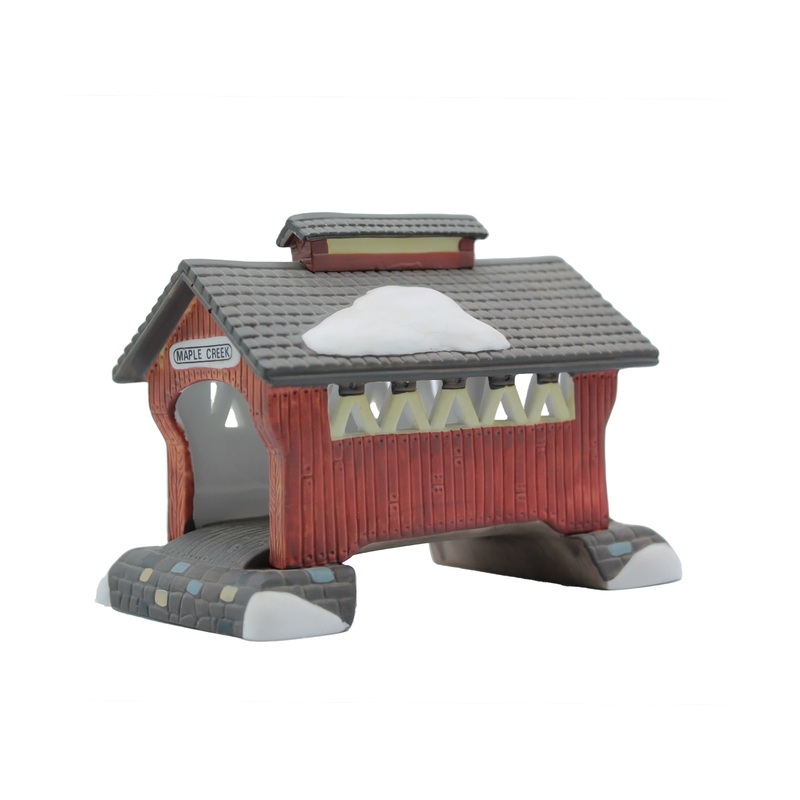 Department 56: 59870 Red Covered Bridge