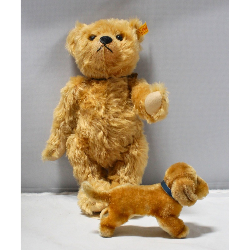 Danbury Mint 2002 Steiff Teddy Bear and Dog