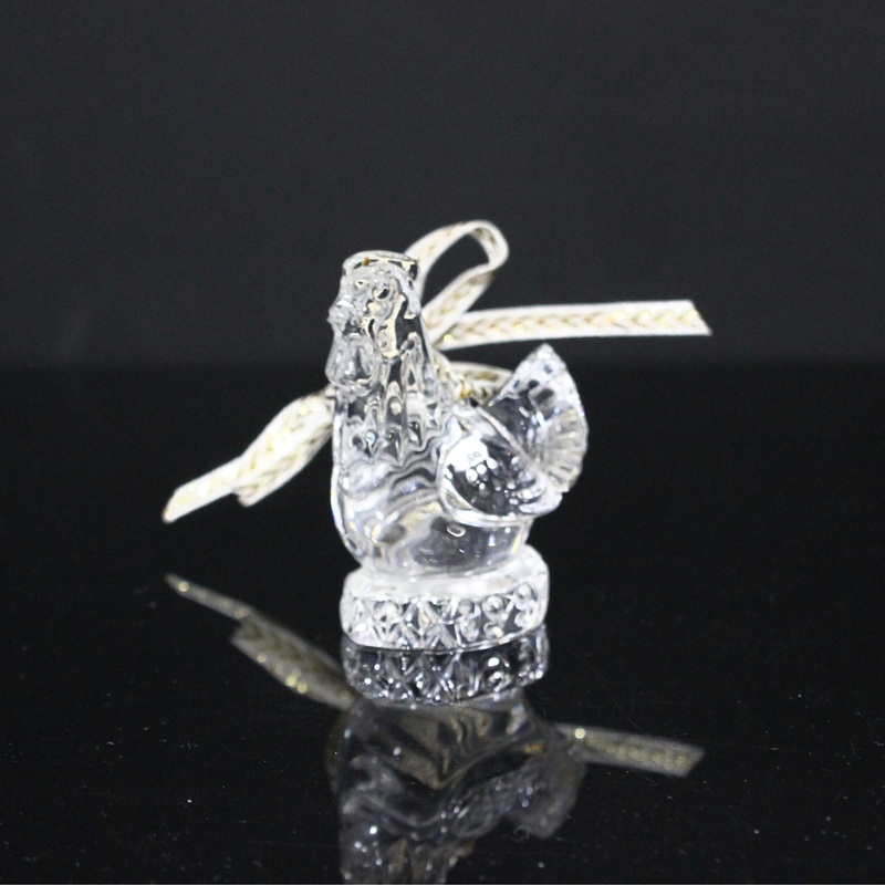 Lot of 2: Waterford Crystal 1997 Third Edition, 1998 Calling Bird Ornaments