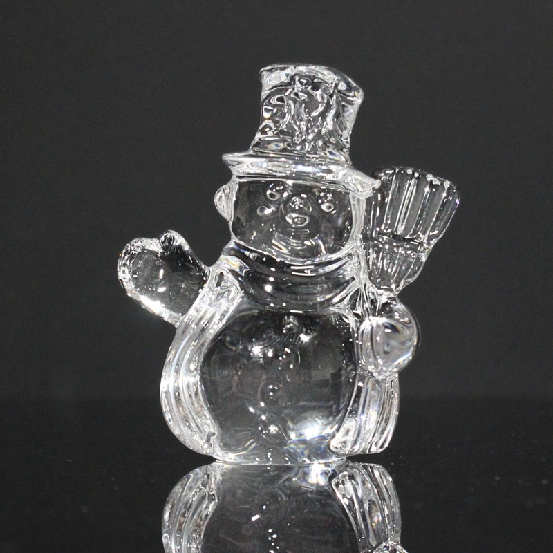 Lot of 3: Waterford Crystal Twas The Night, 2000 Reindeer, Snowman Ornaments