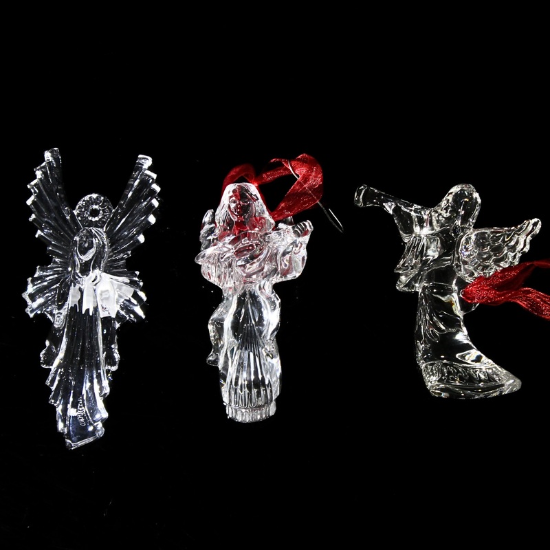 Lot of 3: Waterford Crystal 1st and 2nd Edition Angel Ornament