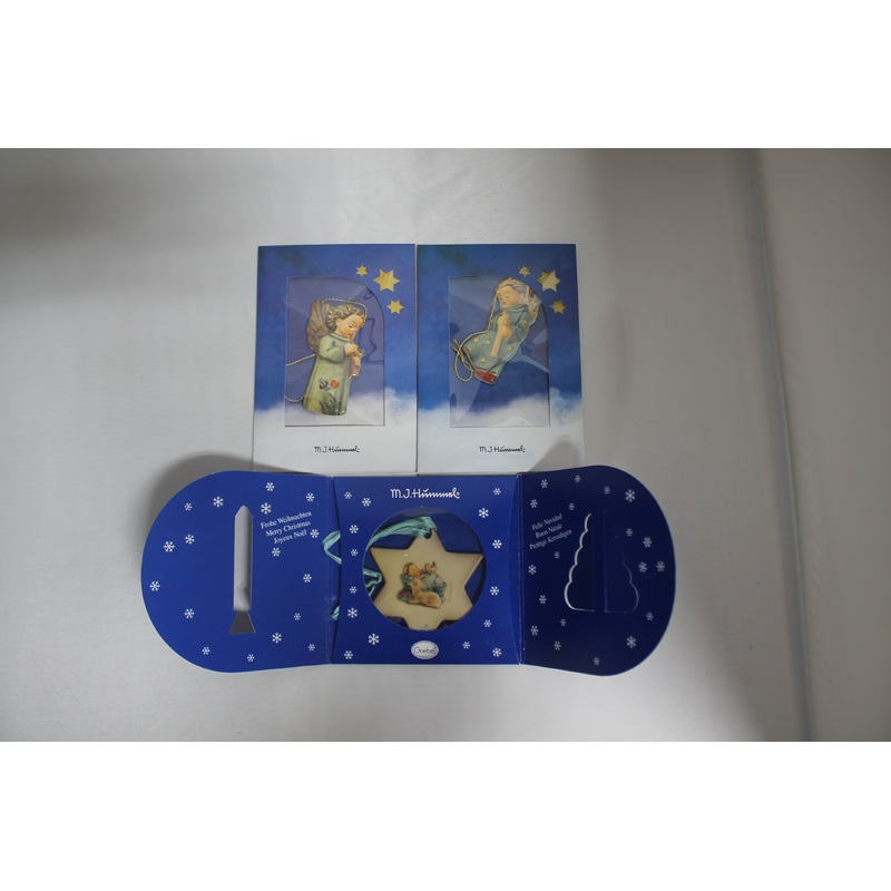 Lot of 3 Hummel Ornaments: Festival Harmony, Heavenly Angel & Star