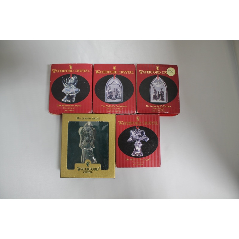 Lot of 5: Marquis by Waterford Ornaments