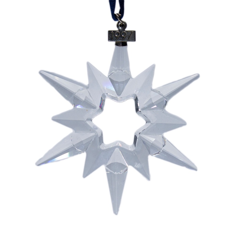 Swarovski Crystal: 211987  Christmas Snowflake Ornament - 1997