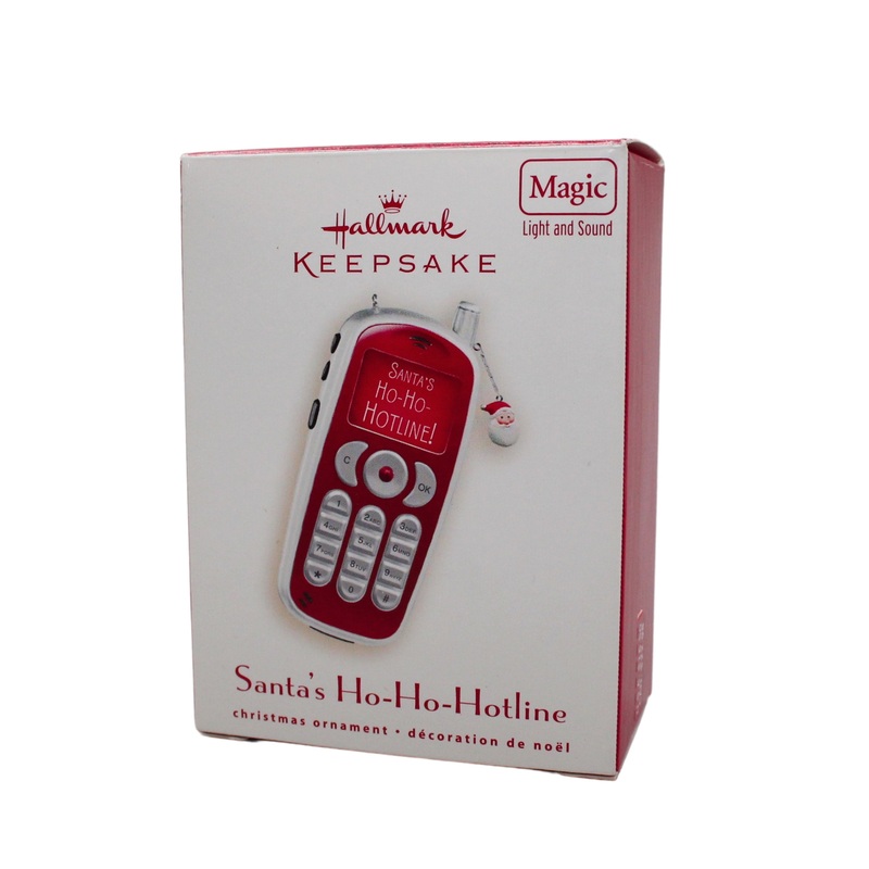 Hallmark Ornament: 2007 Santa's Ho-Ho-Hotline | QHF3089 | Light and Sound