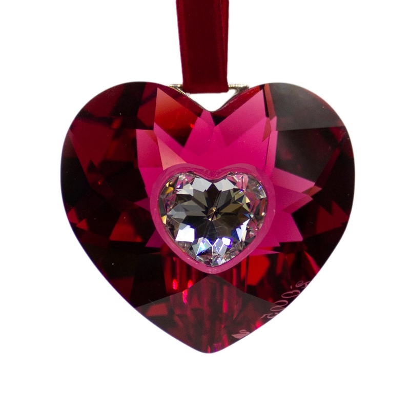 Swarovski Ornament: 691019 Annual Red Heart - 2005