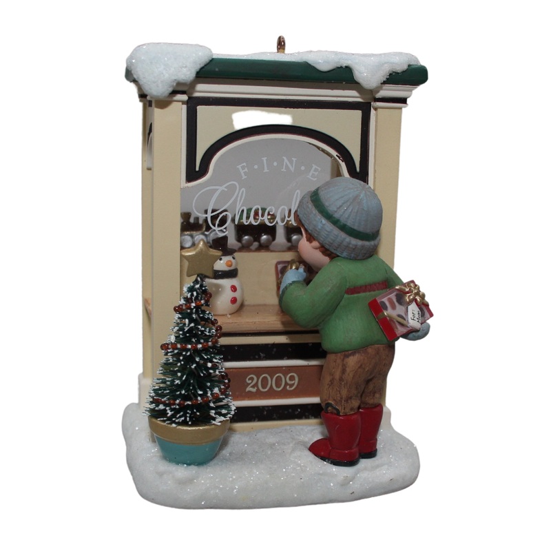 Hallmark Ornament: 2009 Christmas Window Fine Chocolates | QXC9001 | 7th in series