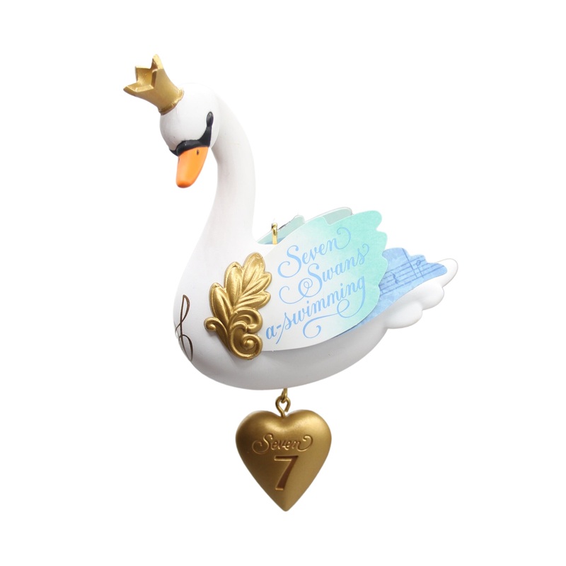 Hallmark Ornament: 2017 Seven Swans a Swimming | QX9345 | 12 Days of Christmas