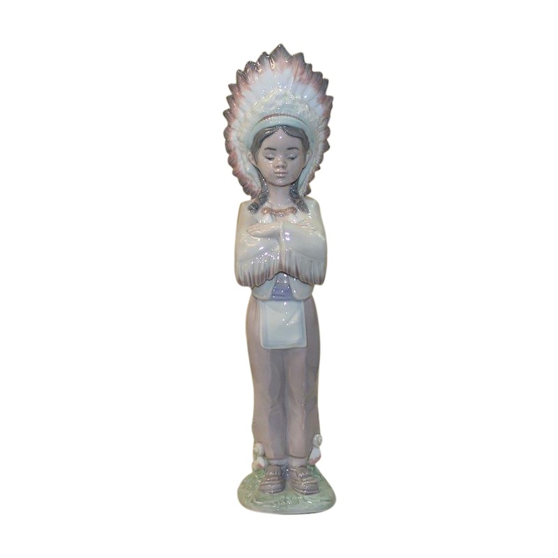 Lladr Figurine: 6192 American Indian Boy