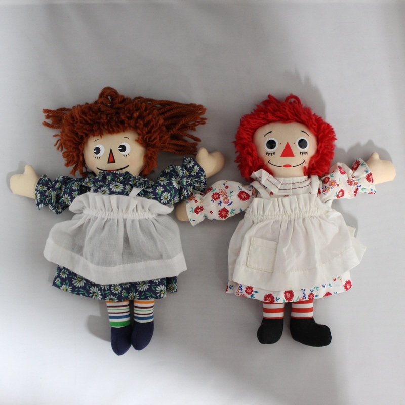 Lot of 2: Raggedy Ann dolls, Molly, Raggedy Ann