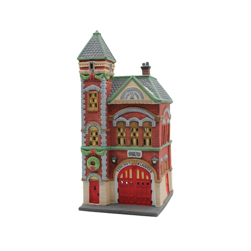 Department 56: 55360 Red Brick Fire Station
