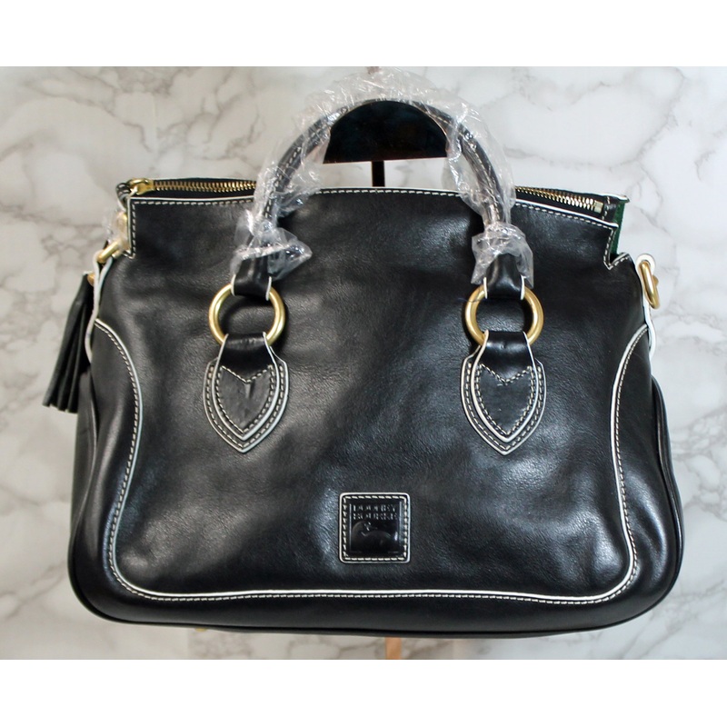 Dooney & Bourke Purse: Black Leather Florentine Satchel