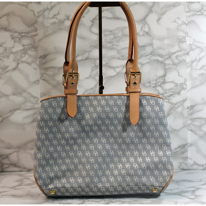 Dooney & Bourke Purse: Blue Monogram Shoulder Bag