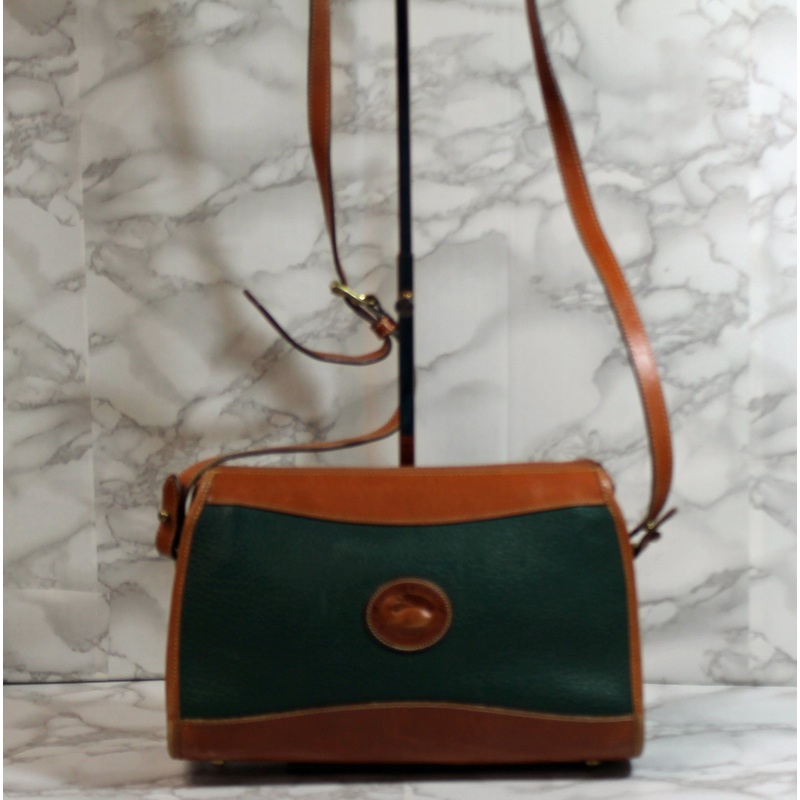 Dooney & Bourke Purse: Green AWL Dover Crossbody Bag