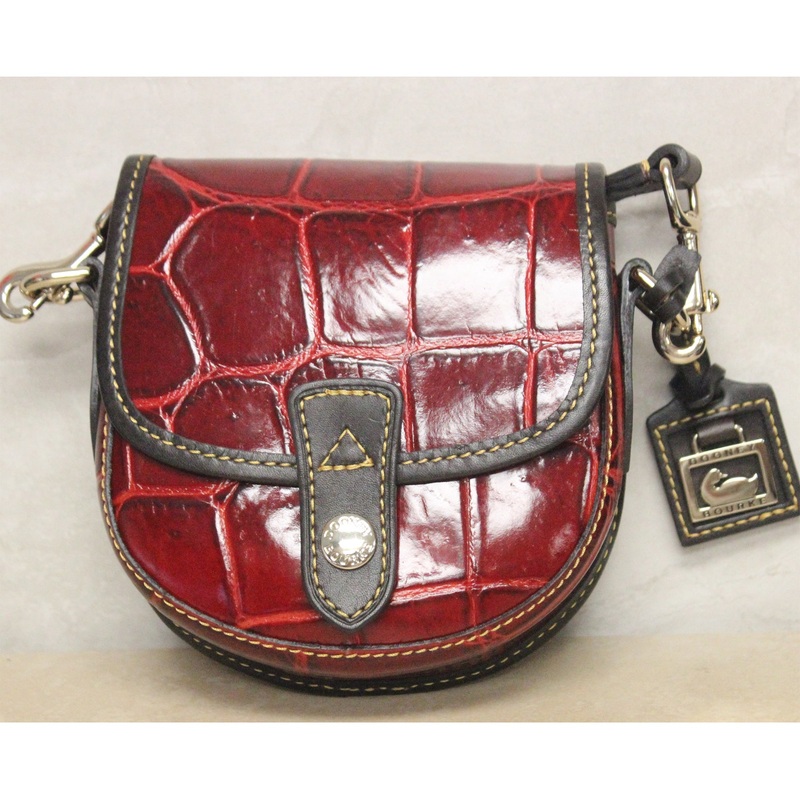 Dooney & Bourke Purse: Red Mini Embossed Crossbody Bag