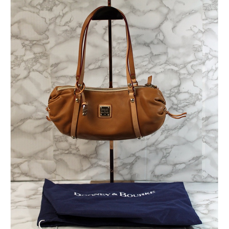 Dooney & Bourke Purse: Tan Leather Shoulder Bag