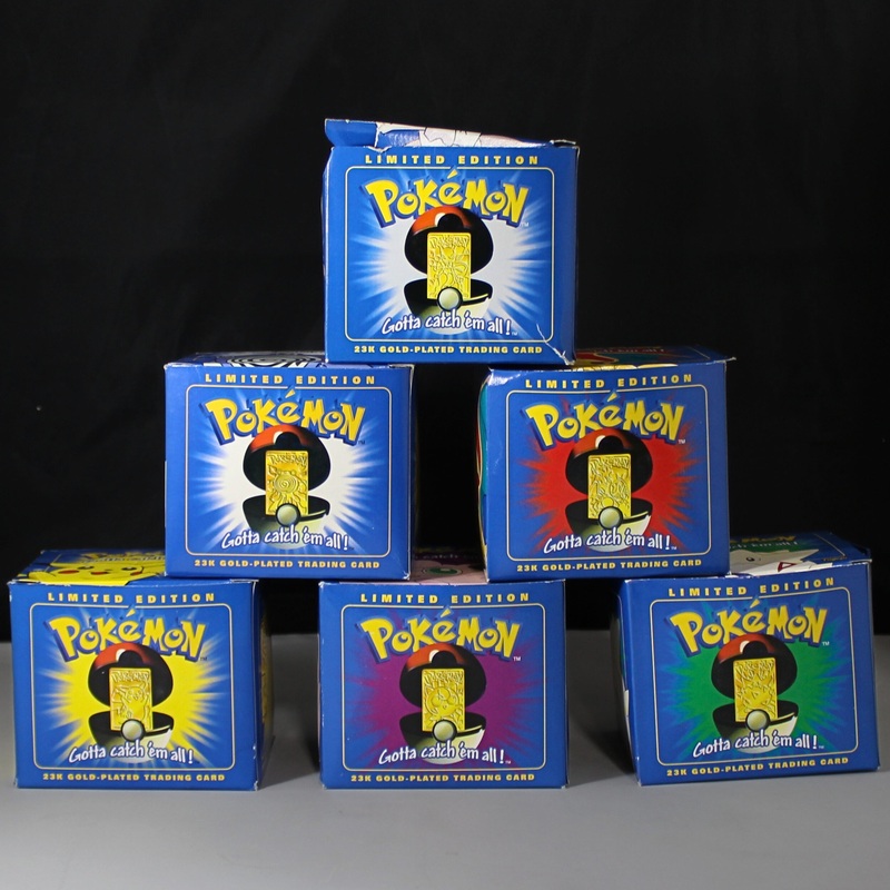 Limited Edition 23K Gold-Plated Pokemon Trading Cards