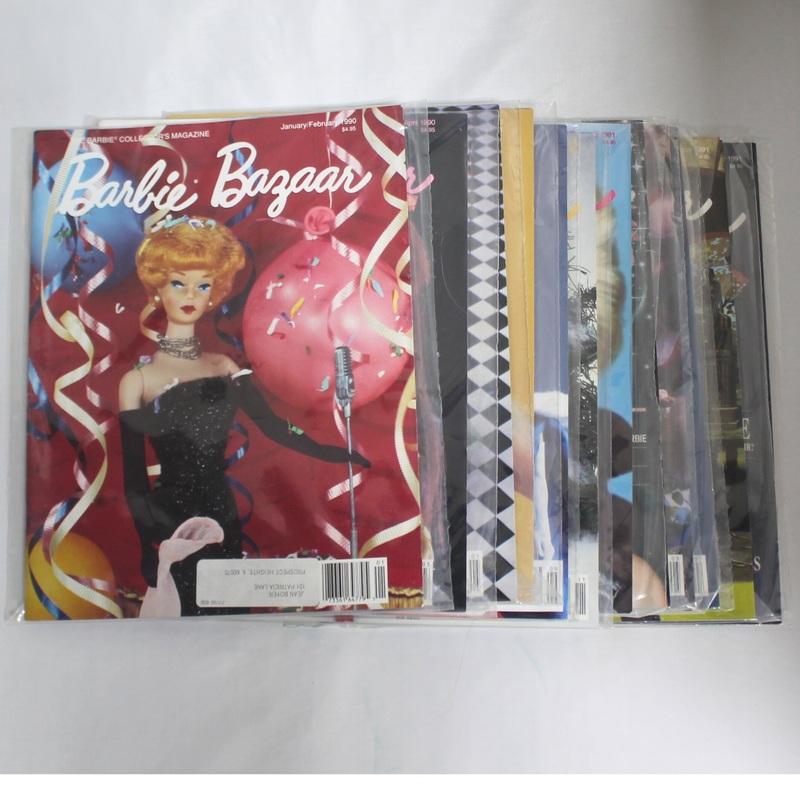Lot of 12 Barbie: Bazaar Magazines | Complete 1990-1991 Collection