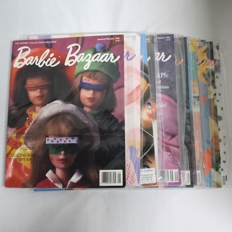 Lot of 12 Barbie: Bazaar Magazines | Complete 1992-1993 Collection