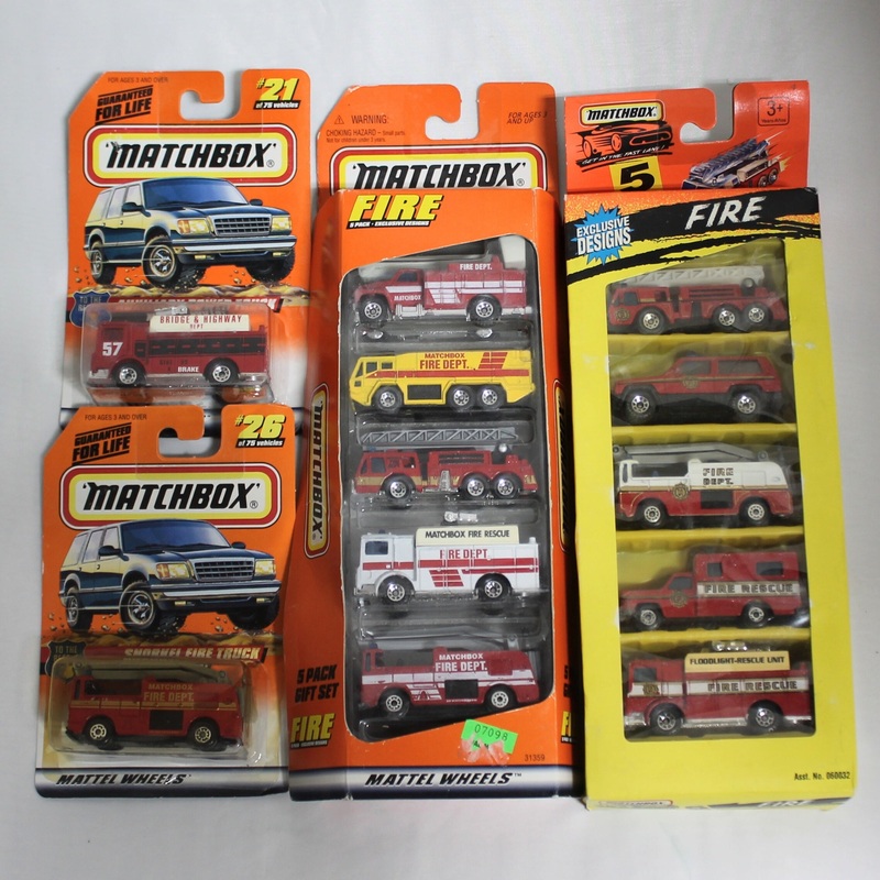 Lot of 12 Matchbox Toy Cars: 1990's Fire Series