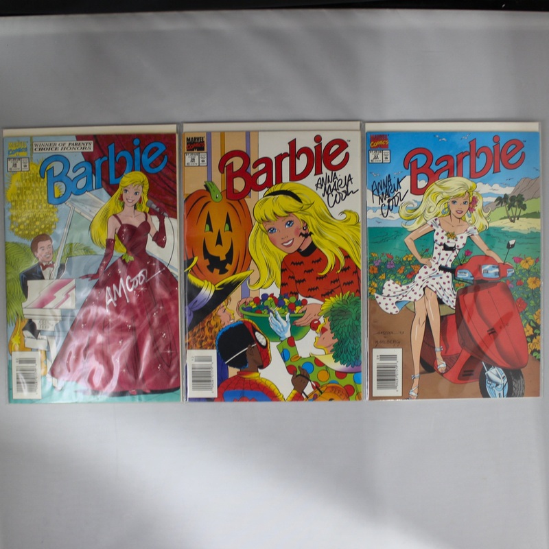 Lot of 3: Marvel Comics / Barbie #33, #36, #38 Comic Books