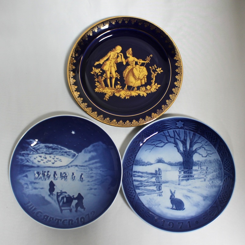 Lot of 3 Plates: Hare in Winter, Christmas in Greenland & Limoges