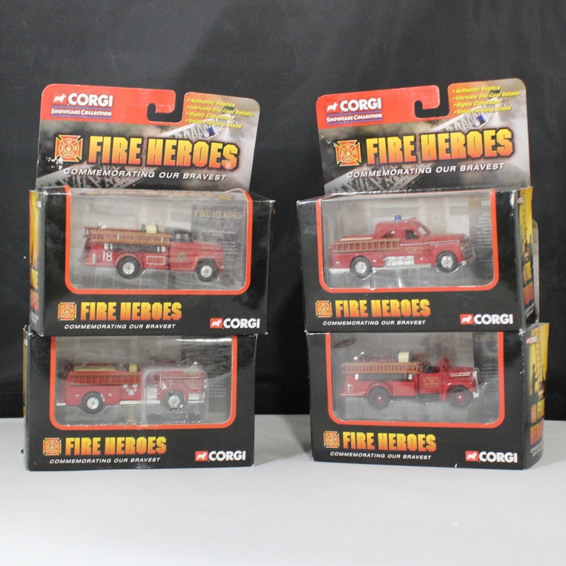 Lot of 4: Fire Hero's Die Cast Replica's