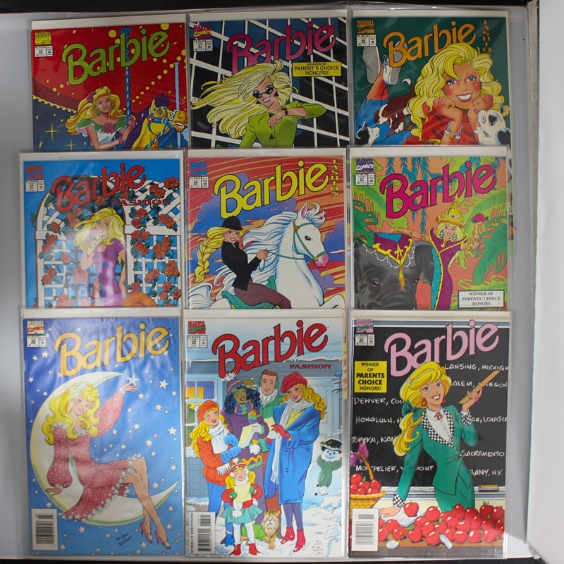 Lot of 9: Marvel Comics / Barbie #30 - #39 Fashion Comic Books