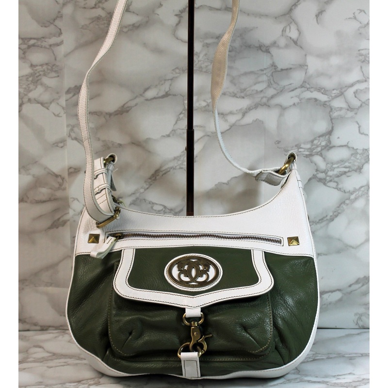Sharif Purse: Block Leather Shoulder Bag