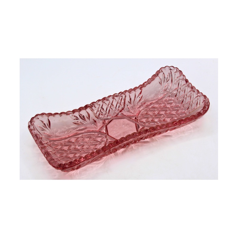 Vintage Pink Floral Dish | Please Read