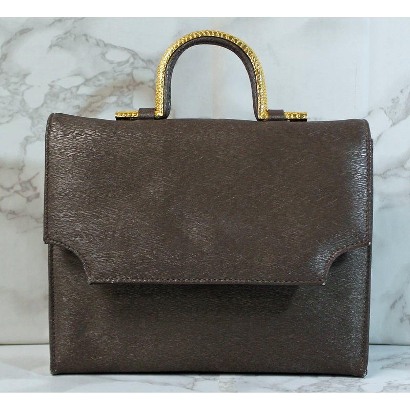 Waldman Purse: Brown Evening Handbag