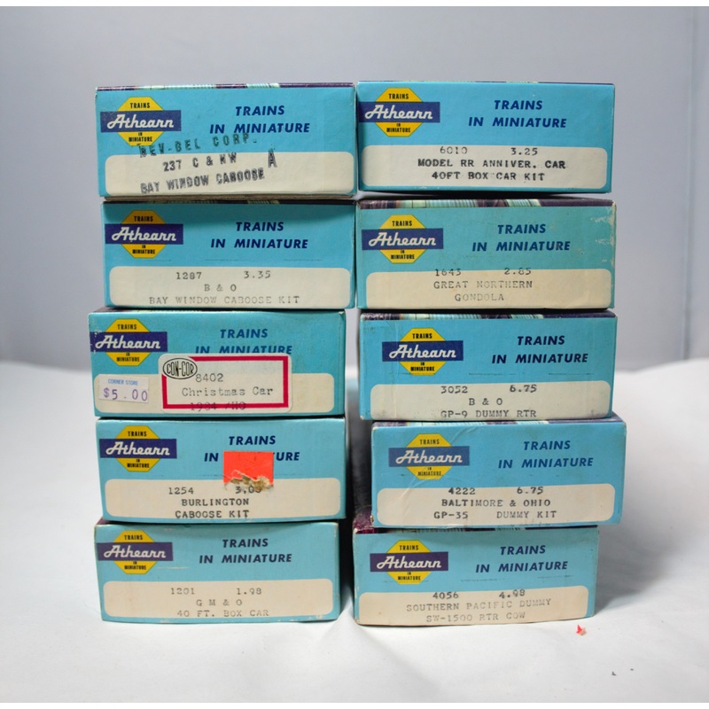 Lot of 10 Athearn Train Kits | Ho Scale | Opened Please Read