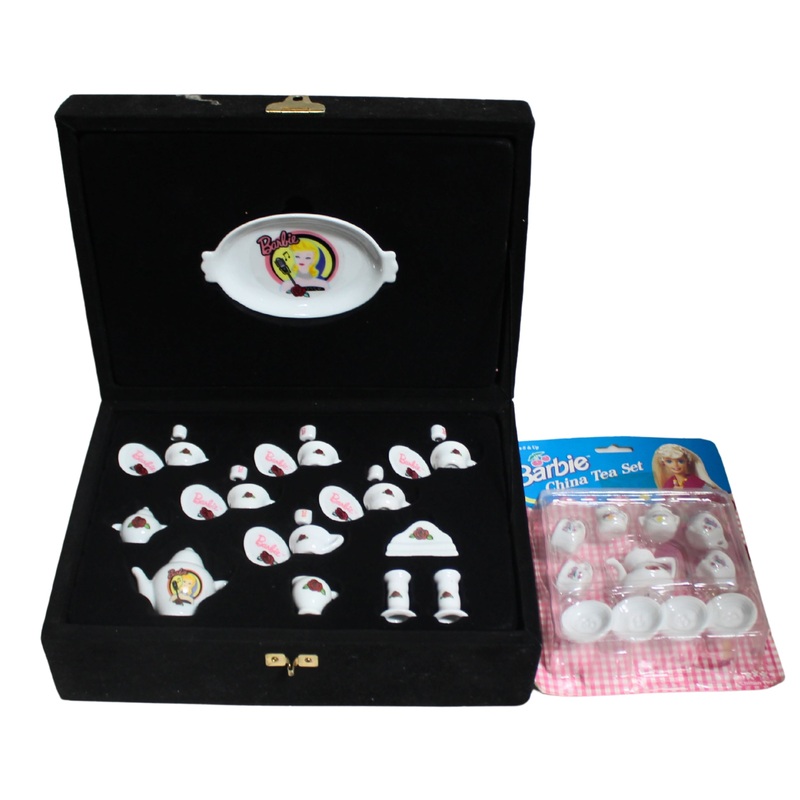 Lot of 2 Barbie: Chilton Mini Tea Sets | Solo in the Spotlight