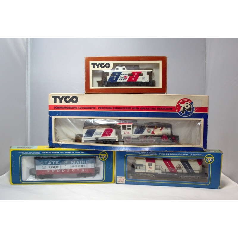 Lot of 4 Tyco & AHM Trains | Ho Scale | Spirit of 76, Spirit of America, patriotic