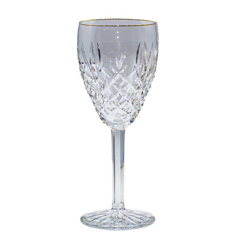Waterford Stemware: 7" Wine Glass - Araglin Golden