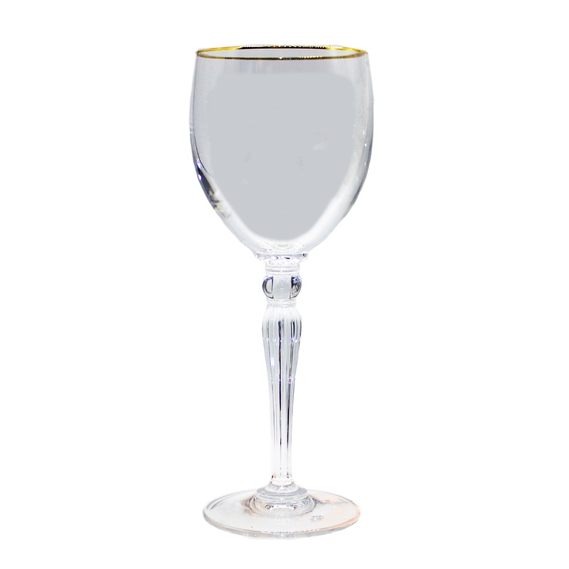 Waterford Stemware: 8.5" Water Goblet - Carleton - Gold