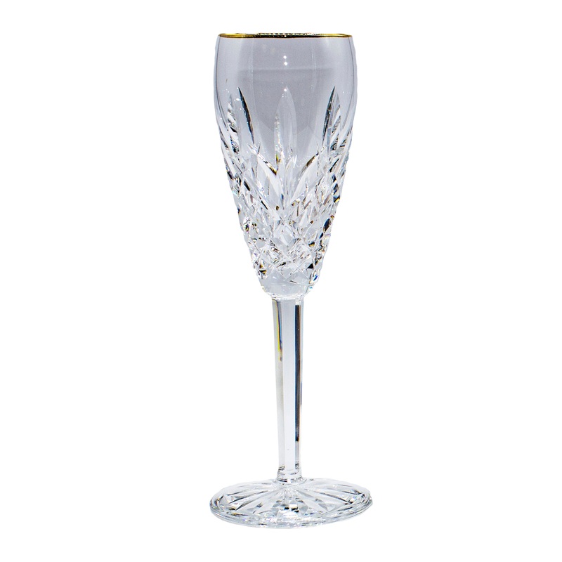 Waterford Stemware, Golden Araglin Fluted Champagne, 8.5"