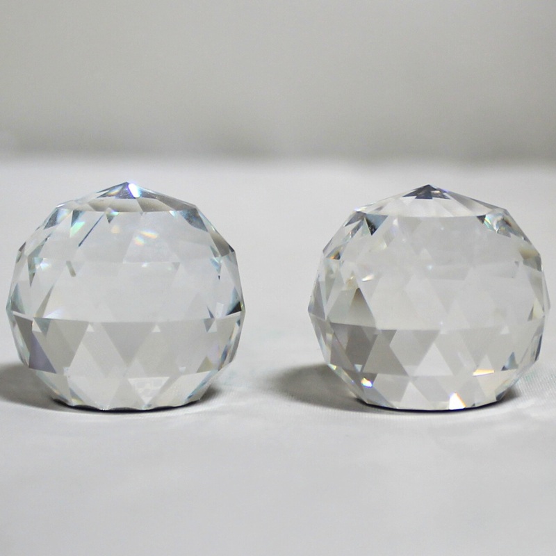 Lot of 2 Swarovski: Crystal Paperweights
