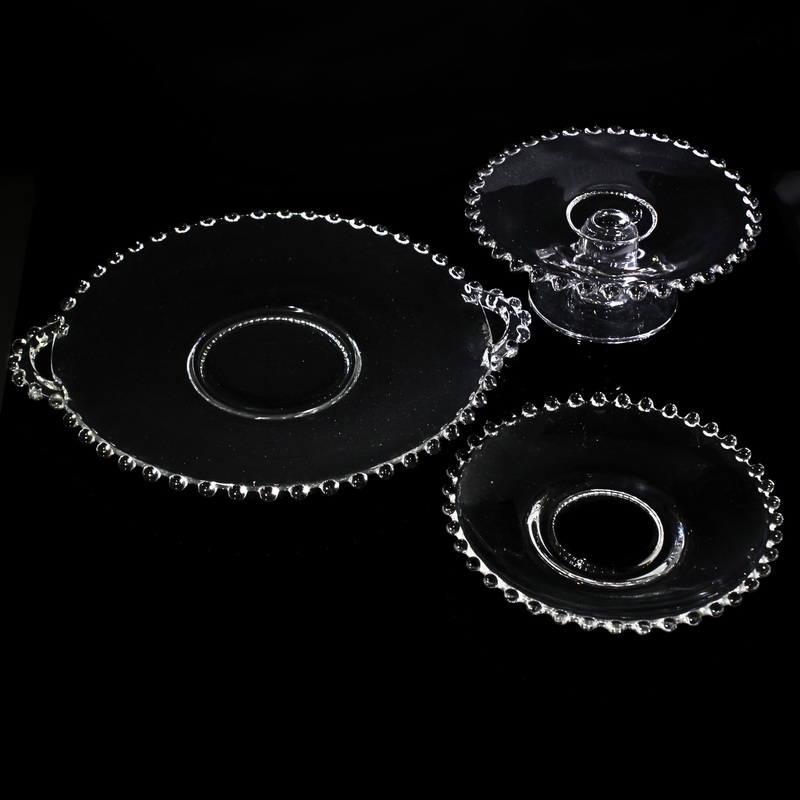 Lot of 3: Imperial Glass Candlewick Set